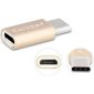 Earldom Micro-USB naar USB-C Converter - Goud