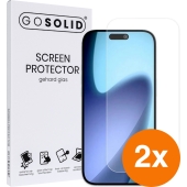 GO SOLID! Apple iPhone Air screenprotector gehard glas - Duopack