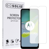 GO SOLID! Screenprotector voor Motorola Moto E22i gehard glas