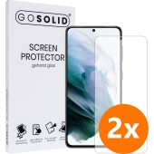 GO SOLID! Screenprotector voor Oppo Reno 8 Pro gehard glas - Duopack